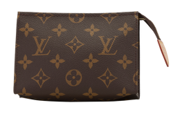 Louis Vuitton Toiletry Pouch 15, Canvas, Mono, UB2251, B, 3*